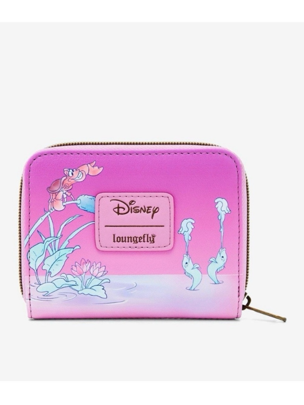 Loungefly Disney The Little Mermaid Ariel Kiss The Girl Zipper Wallet - Picture 3 of 4